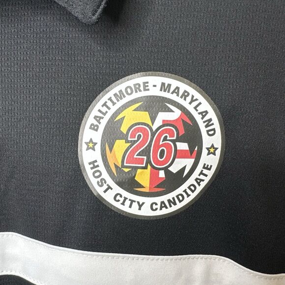 Capelli Sport Baltimore MD Soccer Polo Shirt Men's XXXL Black Jersey - Picture 6 of 15